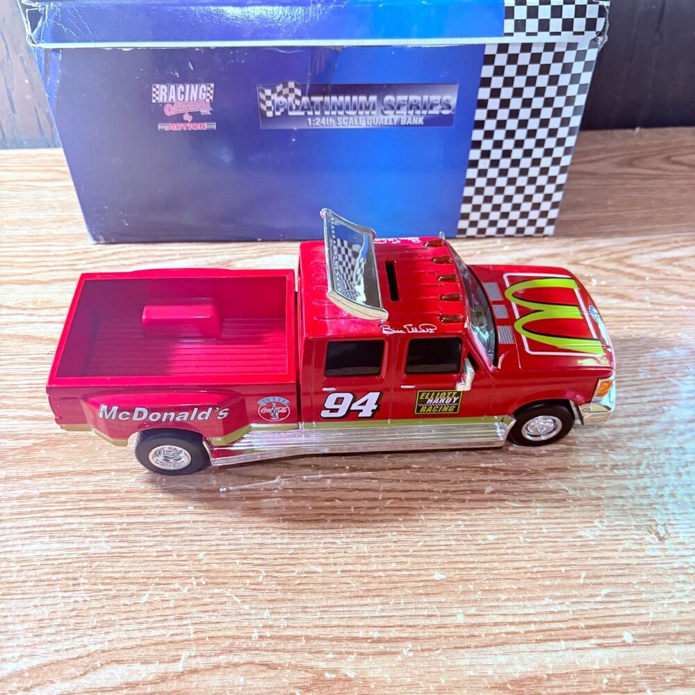 1996 Action Racing Bill Elliott #94 Mcdonalds Dually Ford Truck 1/24 Nascar New